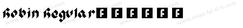 Robin Regular字体转换